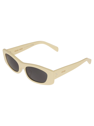 Shop Celine Long Rectangle Sunglasses In N/a