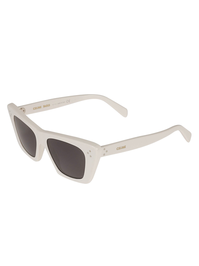 Shop Celine Rectangle Cat-eye Sunglasses In N/a