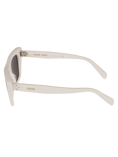 Shop Celine Rectangle Cat-eye Sunglasses In N/a