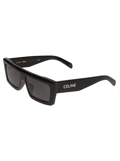 Shop Celine Flat Top Rectangular Lens Sunglasses In N/a