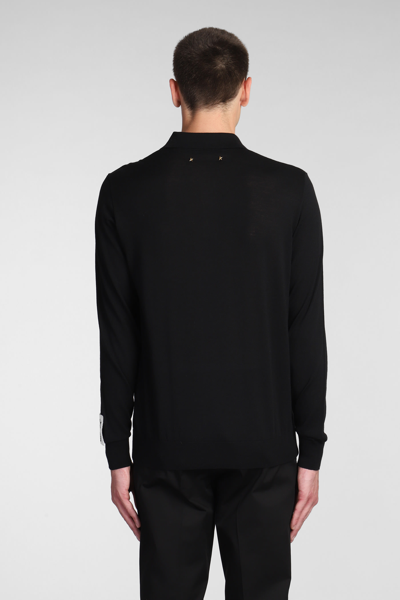 Shop Golden Goose Polo In Black Wool
