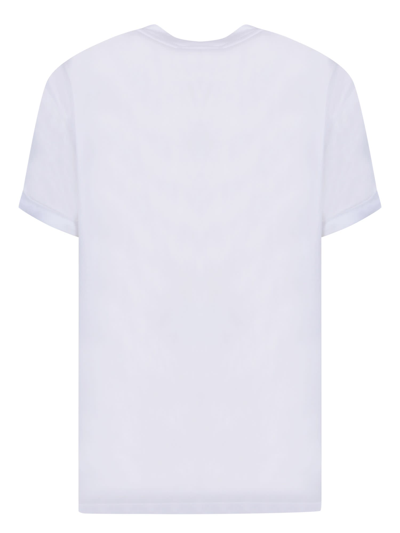 Shop Stella Mccartney Chest Embroidery White T-shirt