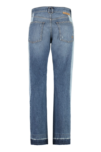Shop Stella Mccartney 5-pocket Straight-leg Jeans In Denim