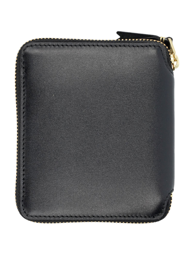 Shop Comme Des Garçons Outside Pocket Vertical Wallet In Black