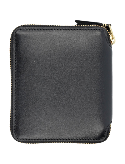 Comme Des Garçons Outside Pocket Vertical Wallet In Black