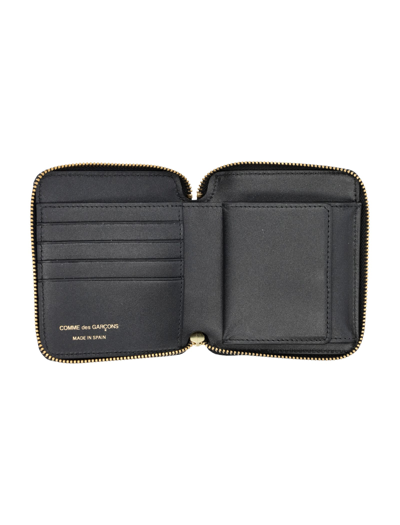 Comme Des Garçons Outside Pocket Vertical Wallet In Black