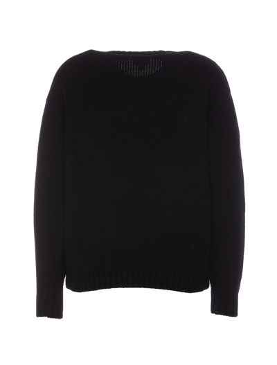 Shop Kenzo Paris Loose Sweater In Black
