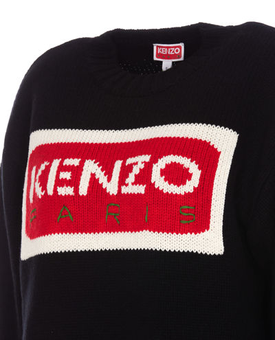 Shop Kenzo Paris Loose Sweater In Black
