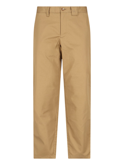 Shop Burberry Pants In Brown