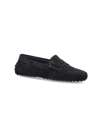 Shop Tod's Flat Shoes In Black