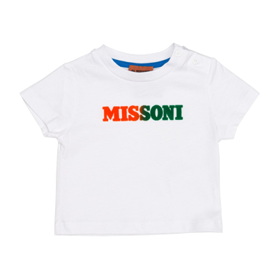 Shop Missoni Printed T-shirt In White
