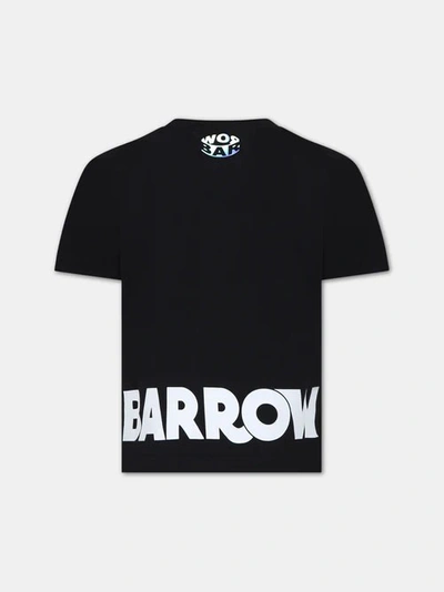 Shop Barrow Printed T-shirt In Black