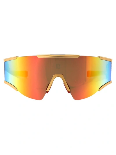 Shop Balmain Sunglasses In 138c Gld - Red