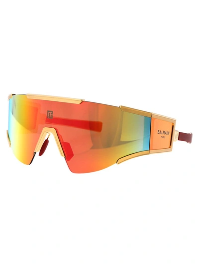 Shop Balmain Sunglasses In 138c Gld - Red