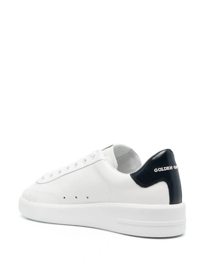 Shop Golden Goose 'purestar' Low-top Sneakers In Bianco E Blu