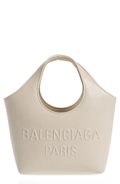 Shop Balenciaga Extra Small Mary-kate Tote In Nacre