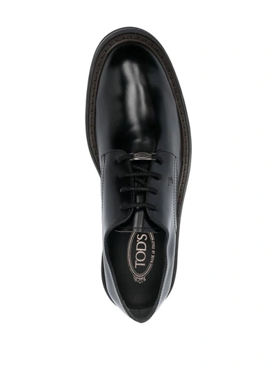 Shop Tod's Lace-up Oxford Shoes In Black