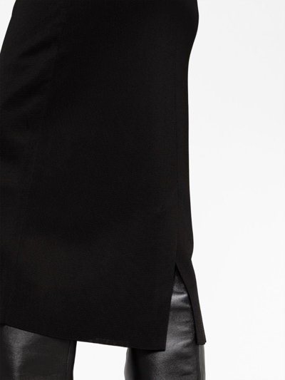 Shop Tom Ford High-waisted Midiskirt In Black