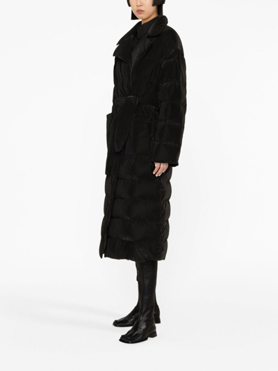 Fabiana Filippi Padded Single-breasted Coat In Black