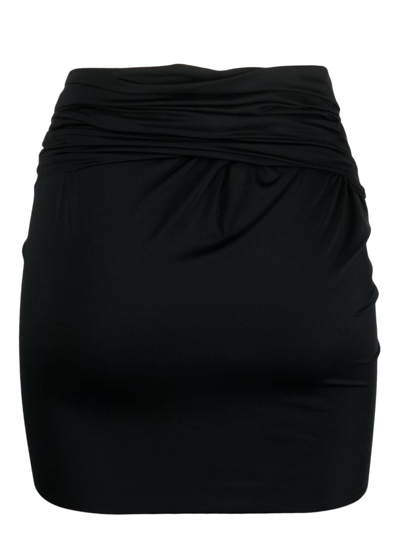 Shop Versace Medusa '95 Wrap Skirt In Black