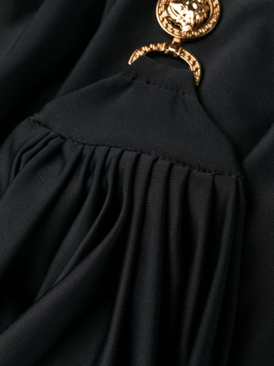 Shop Versace Medusa '95 Wrap Skirt In Black