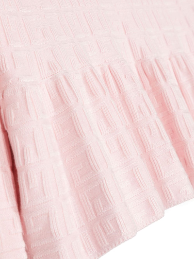 Shop Givenchy Logo-jacquard Gathered T-shirt In Pink