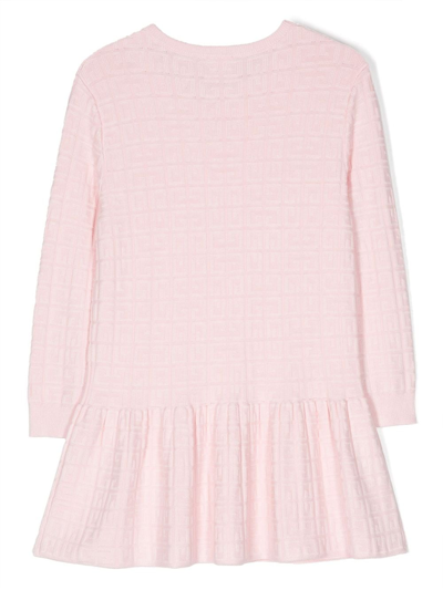 Givenchy 4g Knitted Dress In Pink
