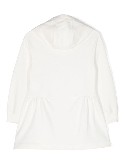 Shop Versace Medusa Head-motif Sweatshirt Dress In White