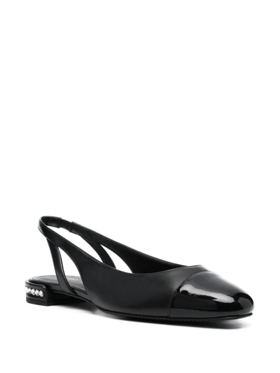 Stuart Weitzman Crystal Flat Shoes Black In Black