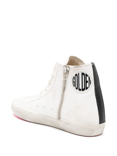 Shop Golden Goose Francy High-top Sneakers In White