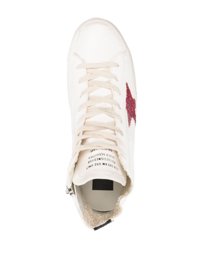 Shop Golden Goose Francy High-top Sneakers In White