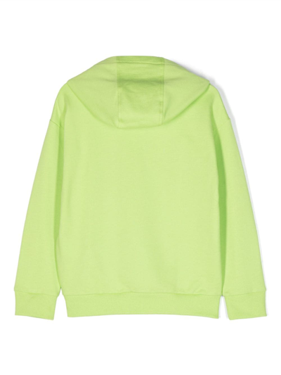 Versace Little Boy's & Boy's Logo Fleece Hoodie In Green