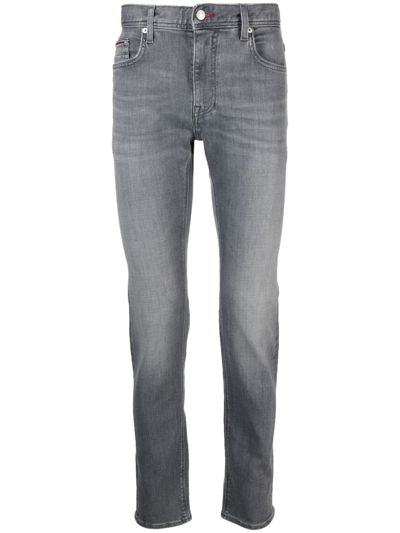 Shop Tommy Hilfiger Ryan Straight-leg Jeans In Grey