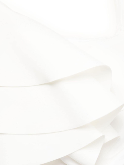 Maygel Coronel Mila Ruffled High-waist Bikini Set In White