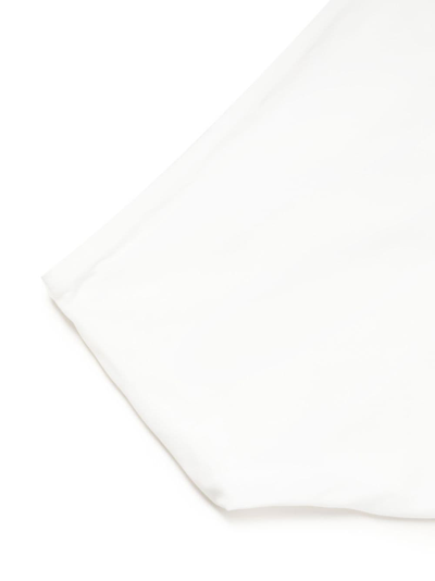 Maygel Coronel Mila Ruffled High-waist Bikini Set In White