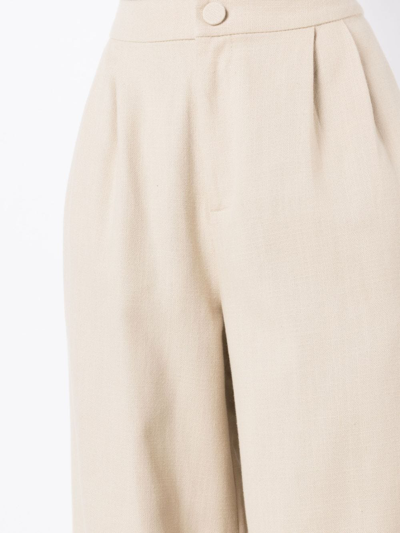 Shop Neriage Lirio Wide-leg Trousers In Neutrals