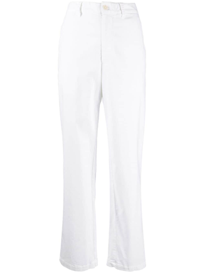 Shop Nili Lotan Elliot Boy Straight-leg Trousers In White