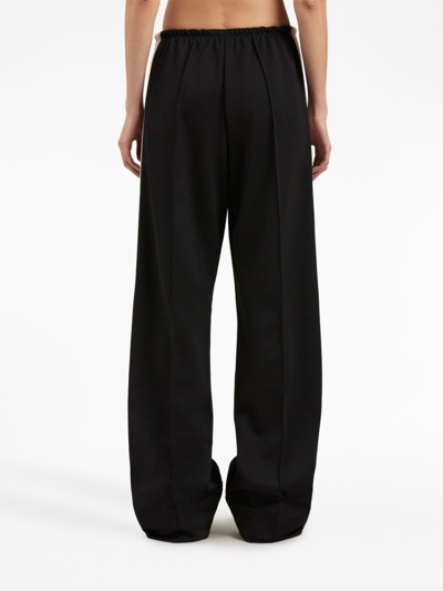 Palm Angels Classic Loose Track Pants Black Off Whit In Black