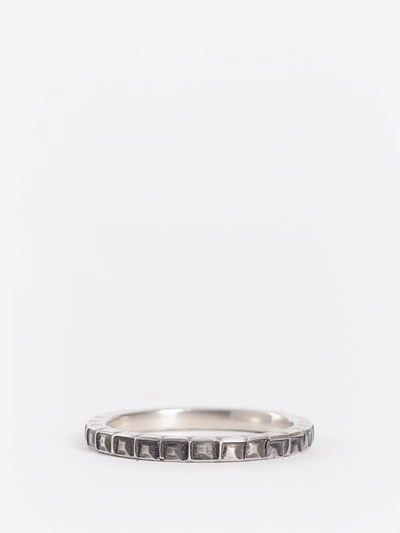 Werkstatt:münchen Werkstatt Munchen 5 Ring Combination Skull In Silver