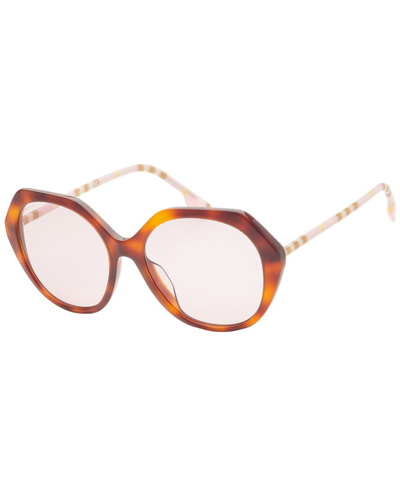 Shop Burberry Women's Vanessa 57mm Sunglasses In Brown