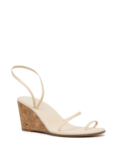 Shop Ancient Greek Sandals Chora 77mm Wedge Sandals In Neutrals