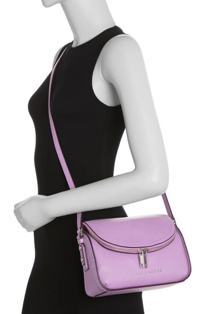 Shop Marc Jacobs The Groove Leather Mini Messenger Bag In Regal Orchid