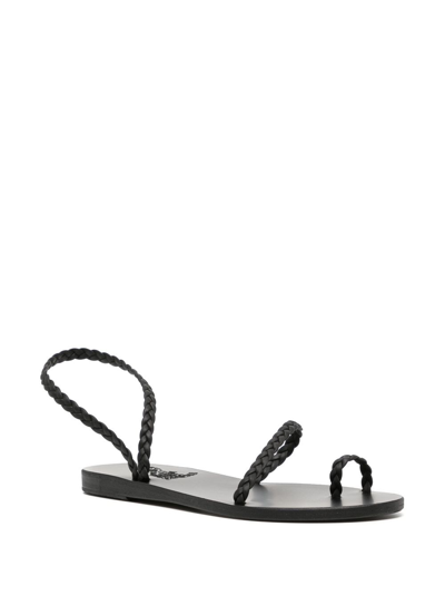 Shop Ancient Greek Sandals Eleftheria Open-toe Sandals In Black