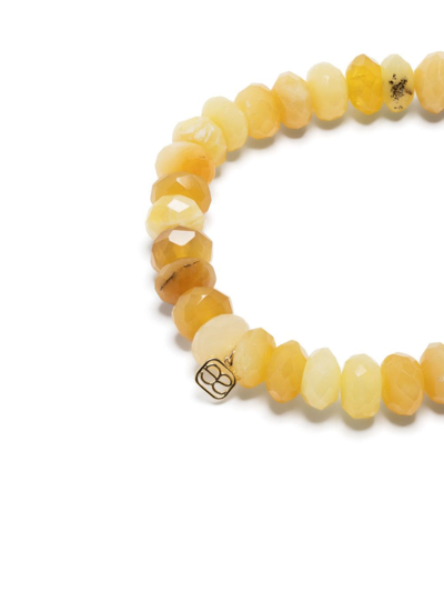 Sydney Evan 14kt Yellow Gold And Diamond Opal Bracelet In Yellow