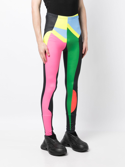 Shop Walter Van Beirendonck Legs Graphic-print Leggings In Multicolour