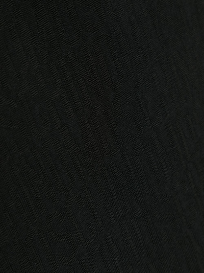 Shop Moschino Logo-intarsia Wool-blend Scarf In Black