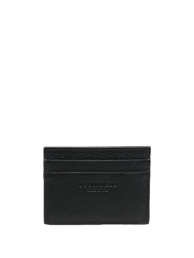 Dsquared2 Bob Leather Logo Card Holder In Black