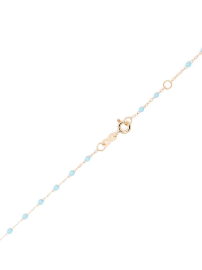 Shop Gigi Clozeau 18kt Yellow Gold Eye Classic Voyage Beaded Necklace In Blue