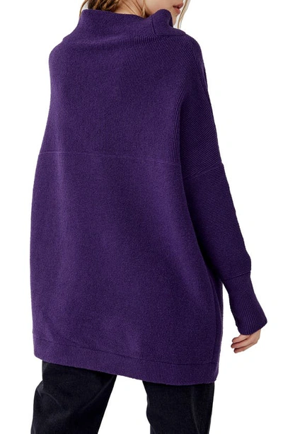 Shop Free People Ottoman Slouchy Tunic In Gothic Grape