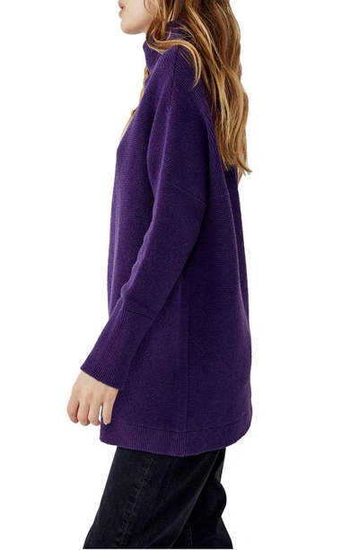 Shop Free People Ottoman Slouchy Tunic In Gothic Grape